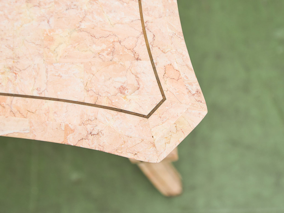 Maitland-Smith Pink Tessellated Stone Finish Desk