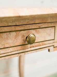 Maitland-Smith Pink Tessellated Stone Finish Desk