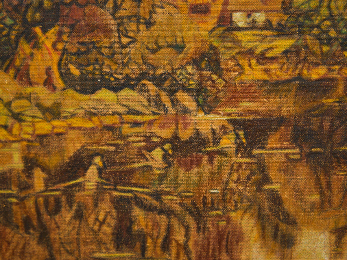 Autumn Reflections at Twilight Painting