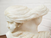 Carved Marble Bust of a Woman