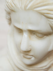 Carved Marble Bust of a Woman