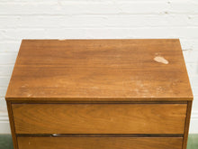 Walnut 3 drawer Mid Century Dresser