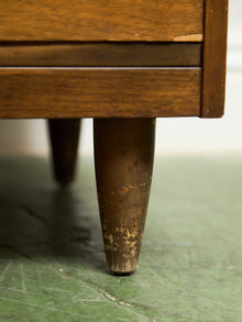 Walnut 3 drawer Mid Century Dresser