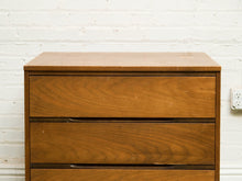 Walnut 3 drawer Mid Century Dresser