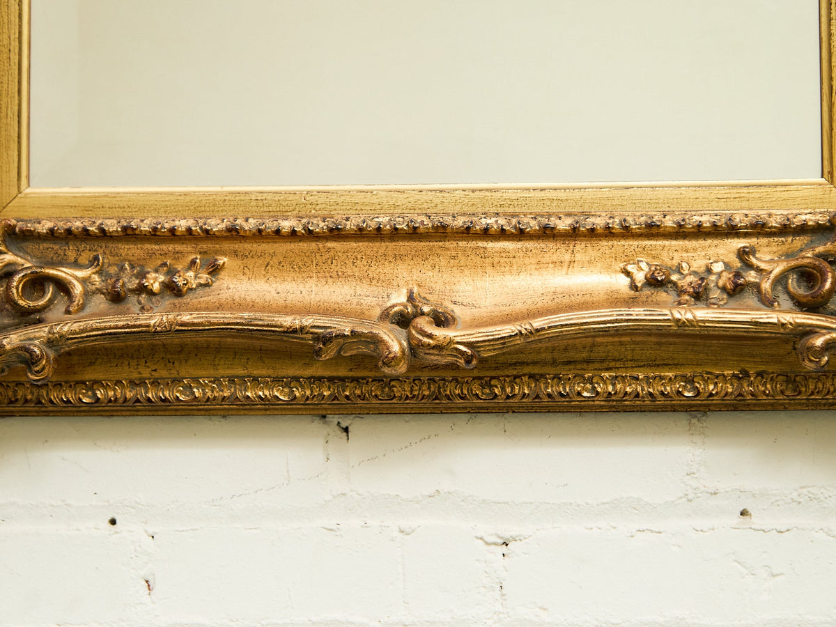 Ornate Gold Rectangle French Mirror