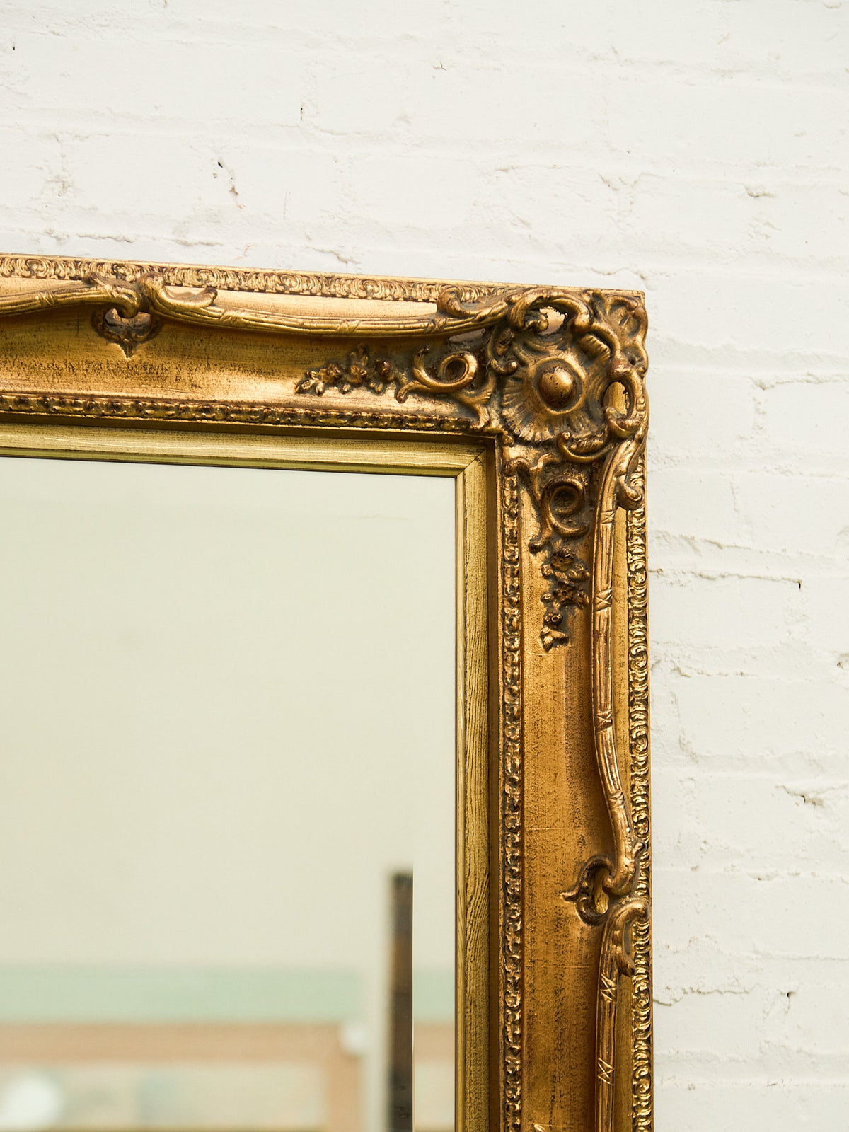 Ornate Gold Rectangle French Mirror