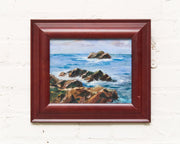 Rocks at Monterey Oil Painting by Nila Brereton H.