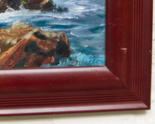 Rocks at Monterey Oil Painting by Nila Brereton H.