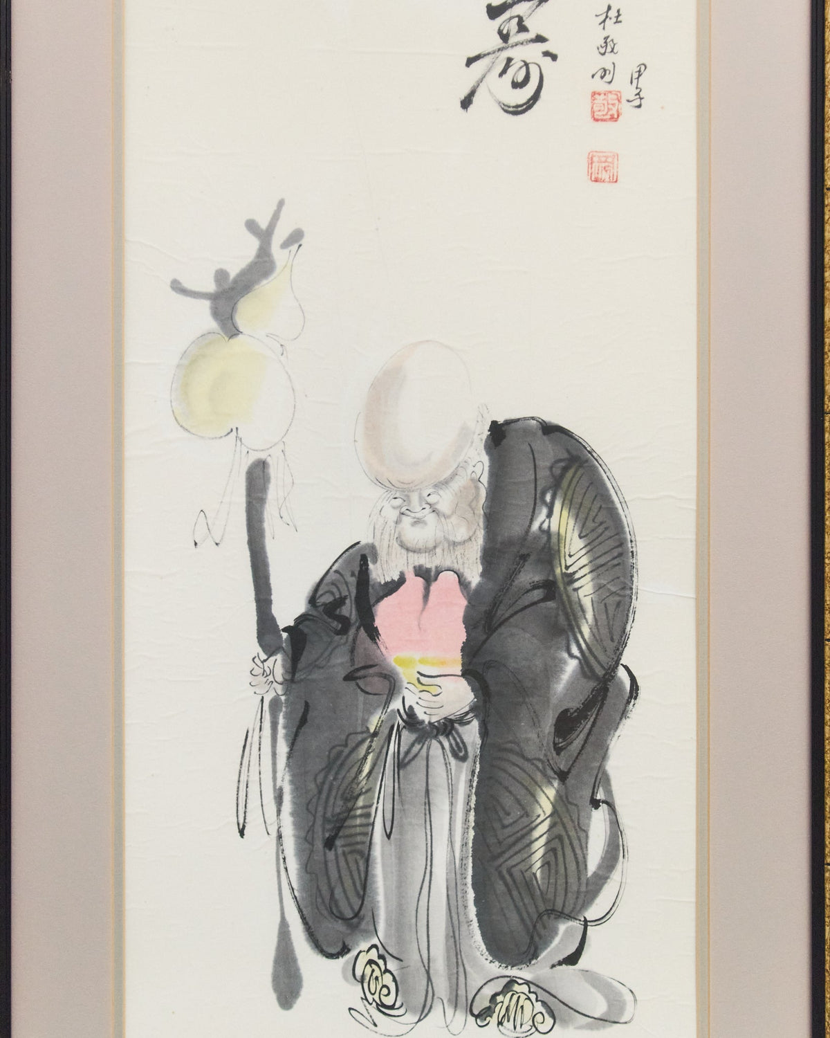 Painting of Hotei, A deity in Japanese
