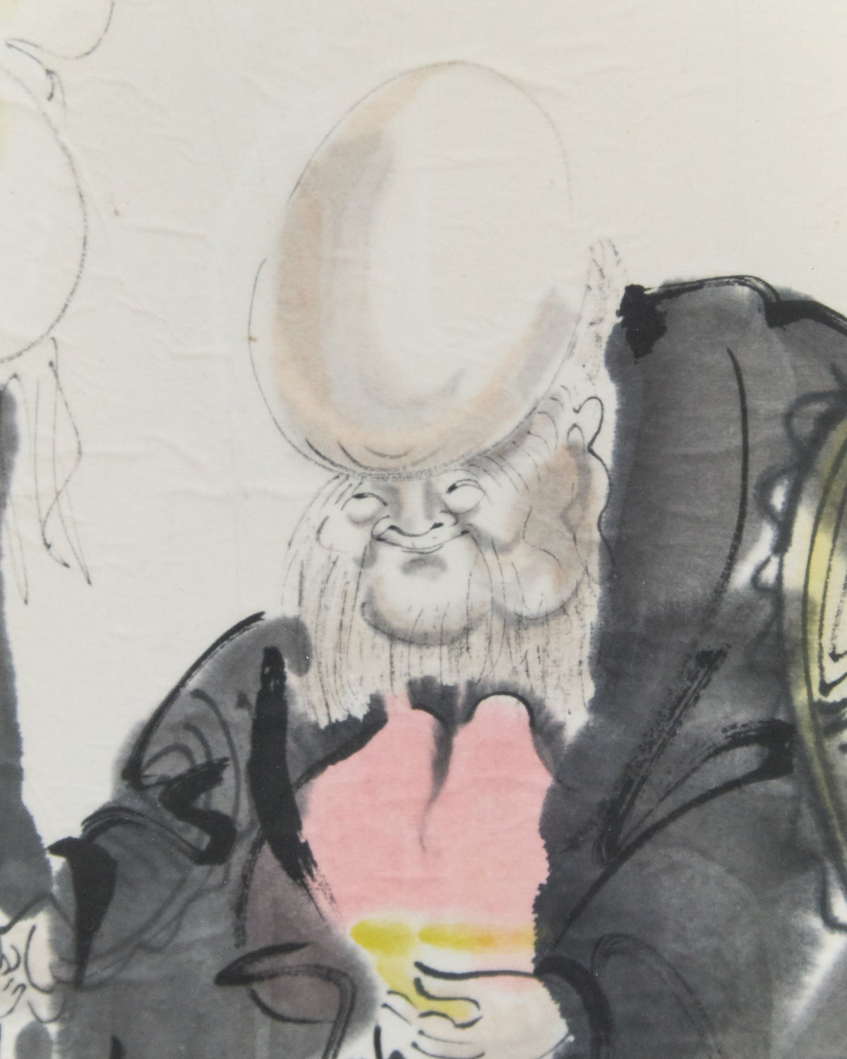 Painting of Hotei, A deity in Japanese