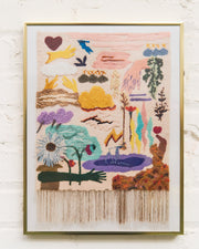 Dreamscape in Thread and Color Print