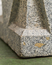 Vintage Chinese Granite Carved Foo Dog Garden Statue
