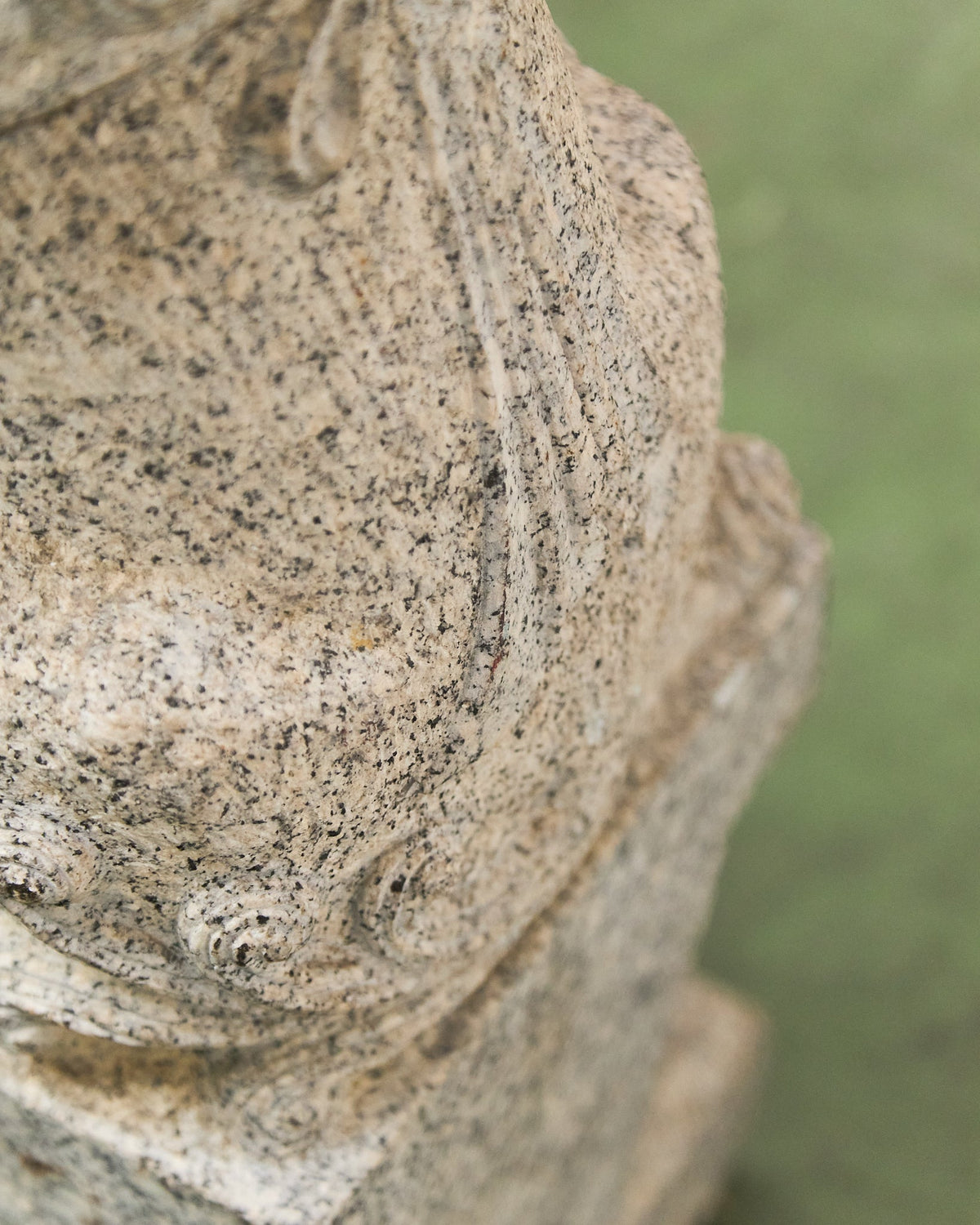 Vintage Chinese Granite Carved Foo Dog Garden Statue