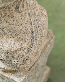 Vintage Chinese Granite Carved Foo Dog Garden Statue