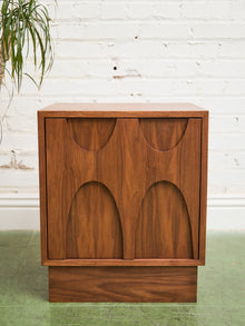 Pair of Scandi Nightstands with Plinth Base
