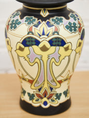 Beautiful Large Delft Royal Goedewaagen Iris Lidded Jar