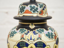 Beautiful Large Delft Royal Goedewaagen Iris Lidded Jar