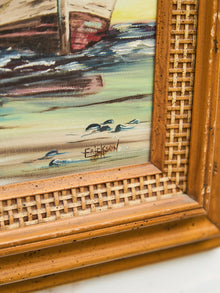Beached Boat “Nancy” at Sunset signed Ericson