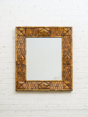 Tiki Style Mid Century Mirror