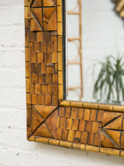 Tiki Style Mid Century Mirror