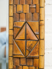 Tiki Style Mid Century Mirror