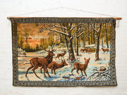 Vintage Winter Dear Tapestry