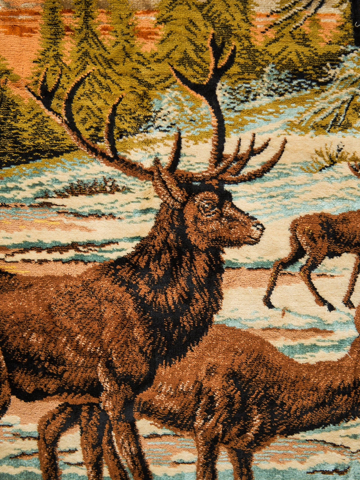 Vintage Winter Dear Tapestry