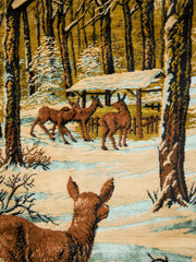 Vintage Winter Dear Tapestry