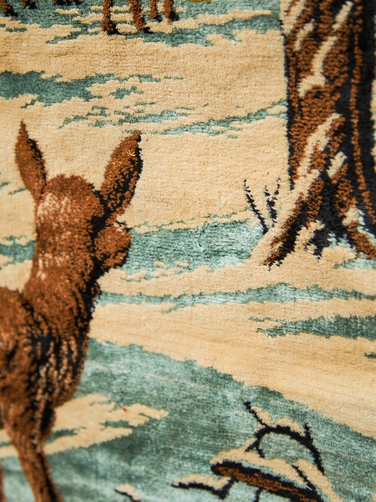 Vintage Winter Dear Tapestry