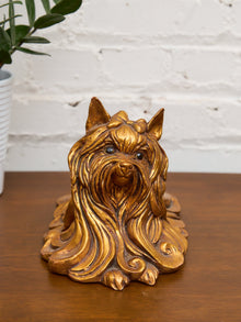 Kay Finch Vintage California Gold Ceramic Shih Tzu Dog