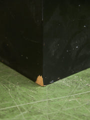 Vintage Travertine Plinth-Base End Table