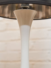 Tulip Base Vintage Lamp Black Shade