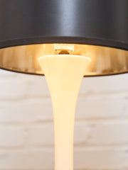 Tulip Base Vintage Lamp Black Shade