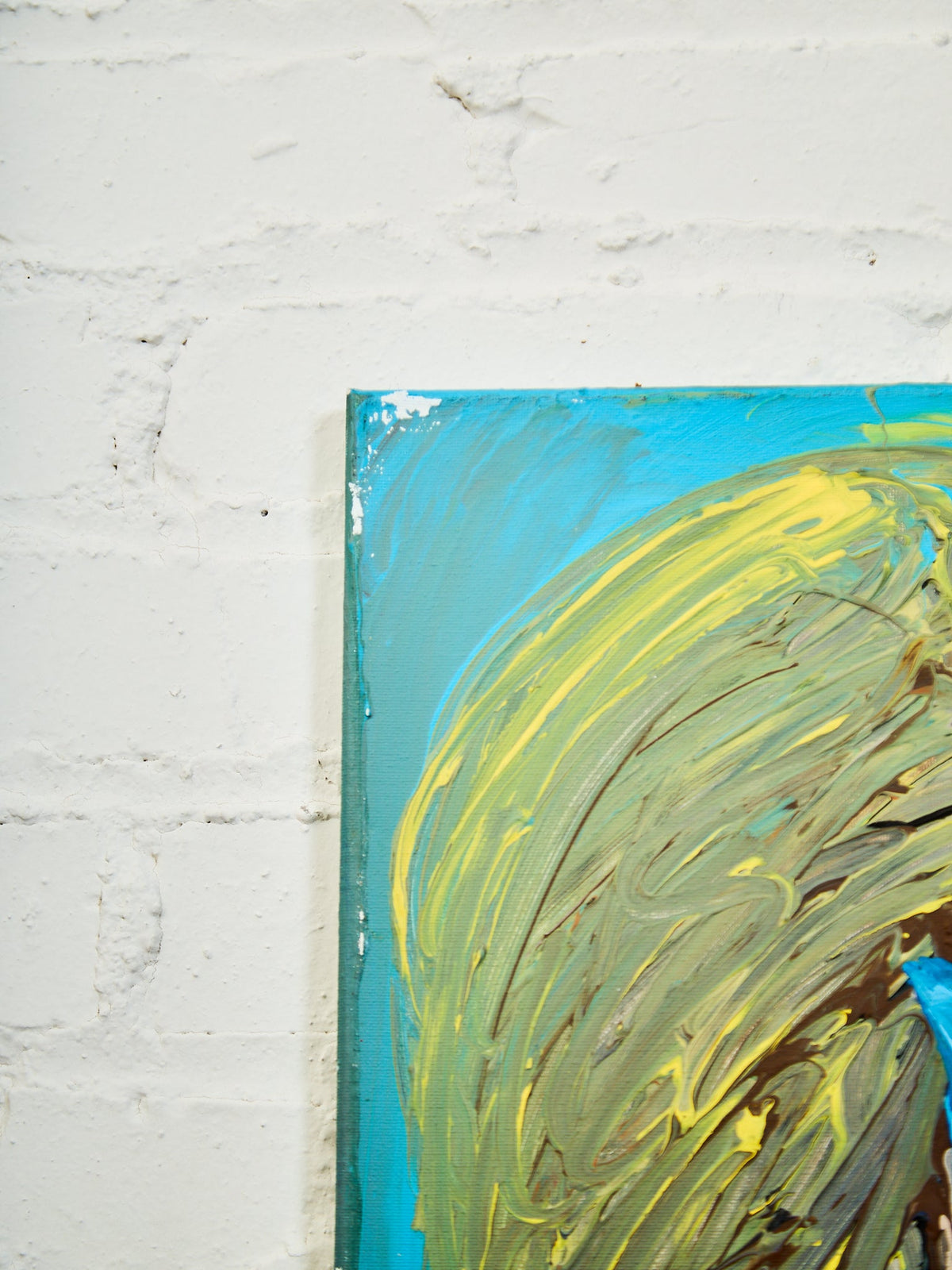Peg Bold Modern Portrait acrylic Painting Signed