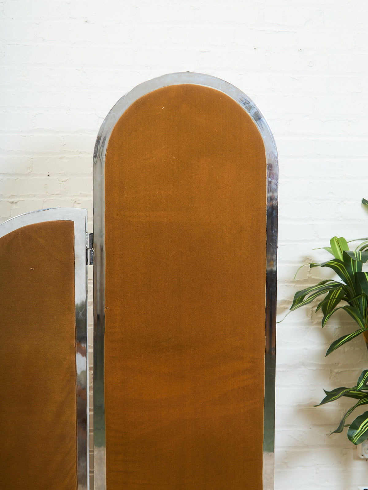 Arthur Umanoff Geometric Folding Privacy Screen by Thaden Metals, USA, 1970s