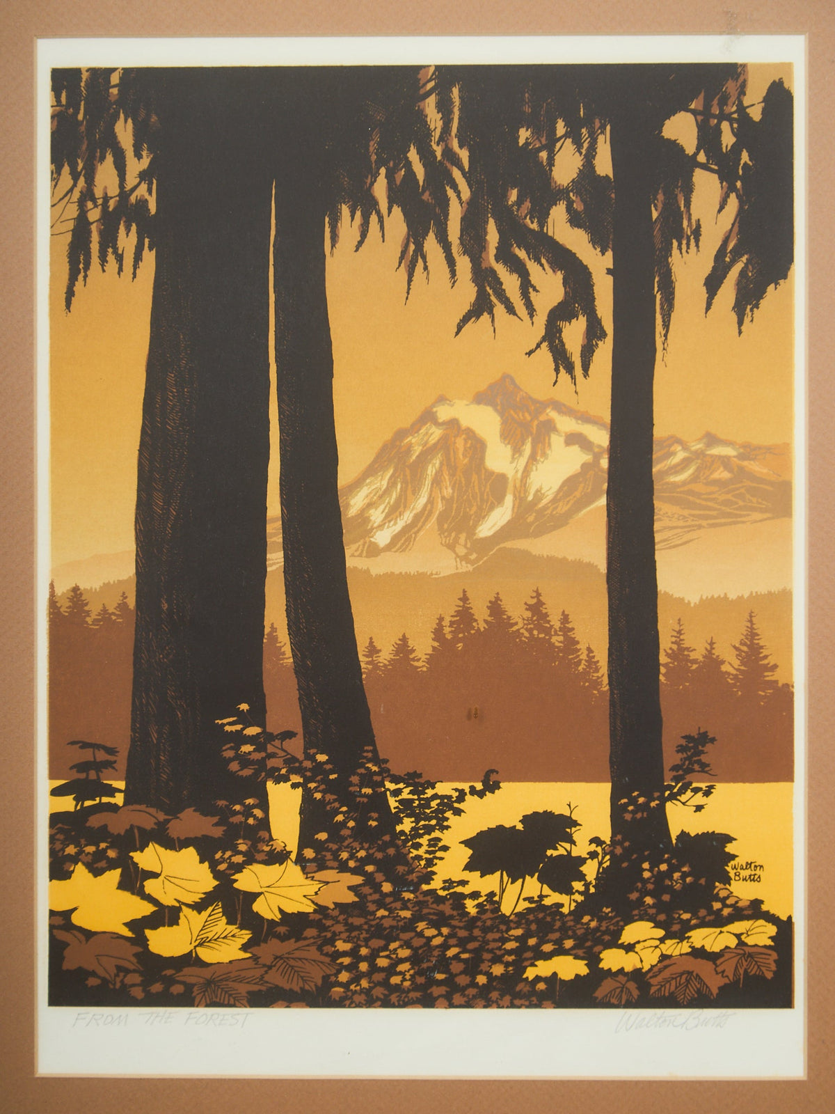 1970’s Forest Serigraph artwork