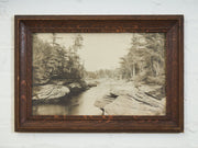 WS Blatchley Stereoscopic Photograph of the Wisconsin River