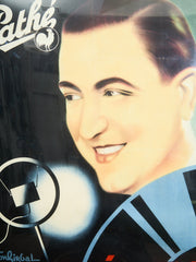 Large Original French Vintage Poster Jean Clement Disques Pathe