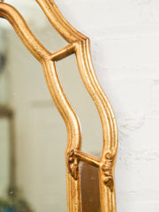 Gilt Arch Mirror with Scalloped Silhouette