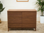 Compact Slat 6 Drawer Dresser