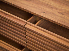 Compact Slat 6 Drawer Dresser