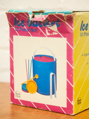 Fun post modern plastic Ice bucket with covers and straws for cups