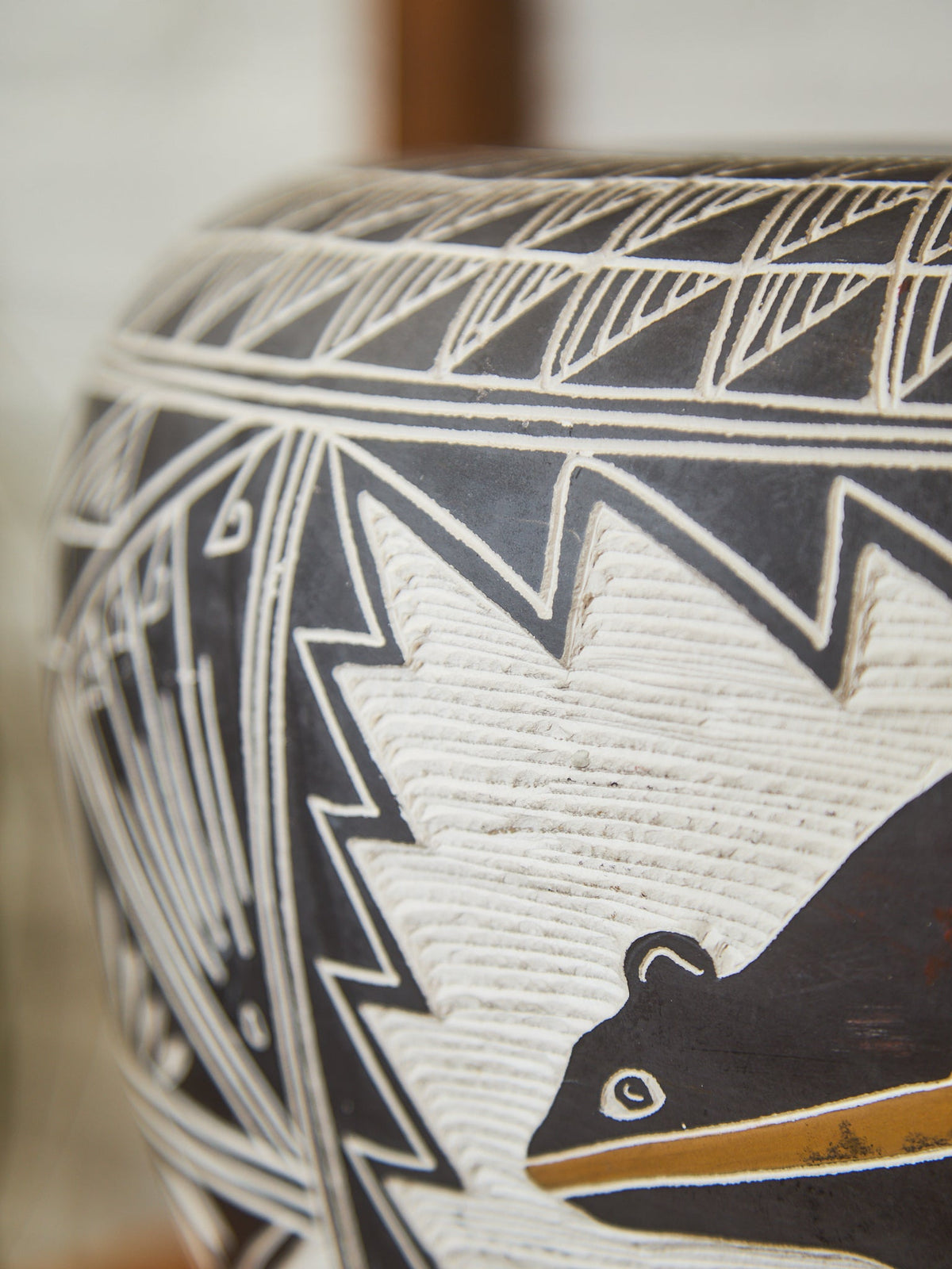 Native Shy-Yai-Zta Romero Vase Acoma Pueblo, New Mexico.