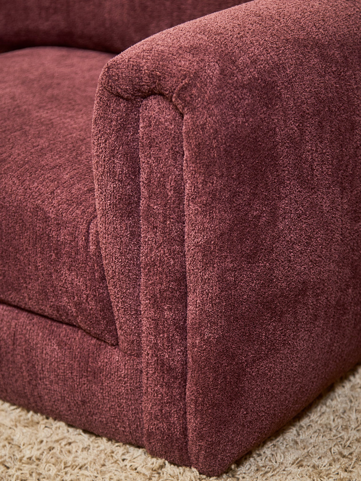 Harlow Sectional in Plum