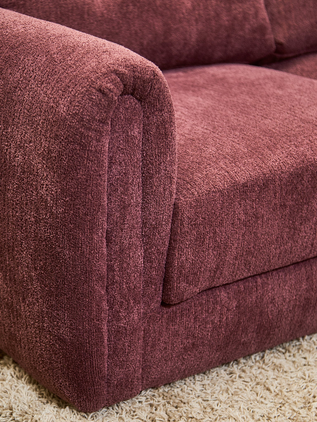 Harlow Sectional in Plum