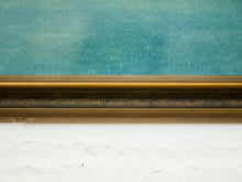 c. 1925 Art Deco Large Robert Atkinson Fox Dawn Lithograph Gold Wood Frame