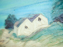 Coastal Houses on the Bluff Print on Canvas