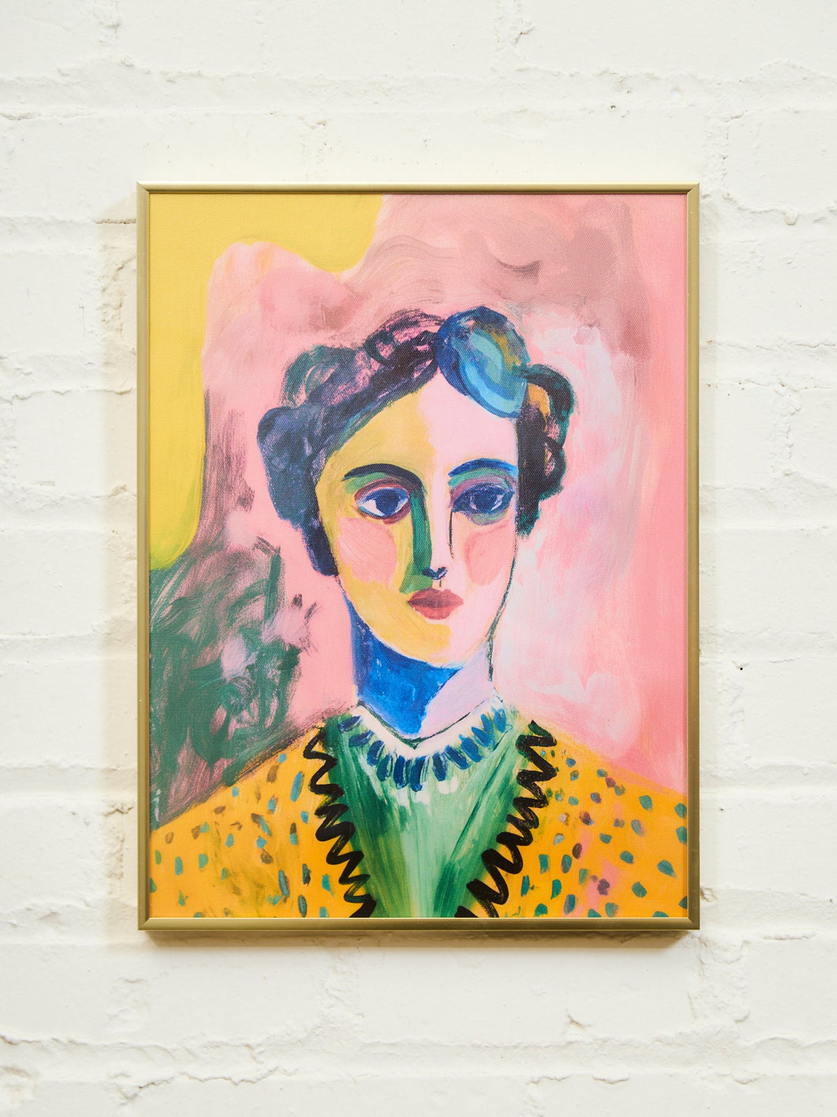 Bold Abstract Portrait in Vibrant Hues