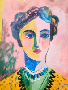 Bold Abstract Portrait in Vibrant Hues