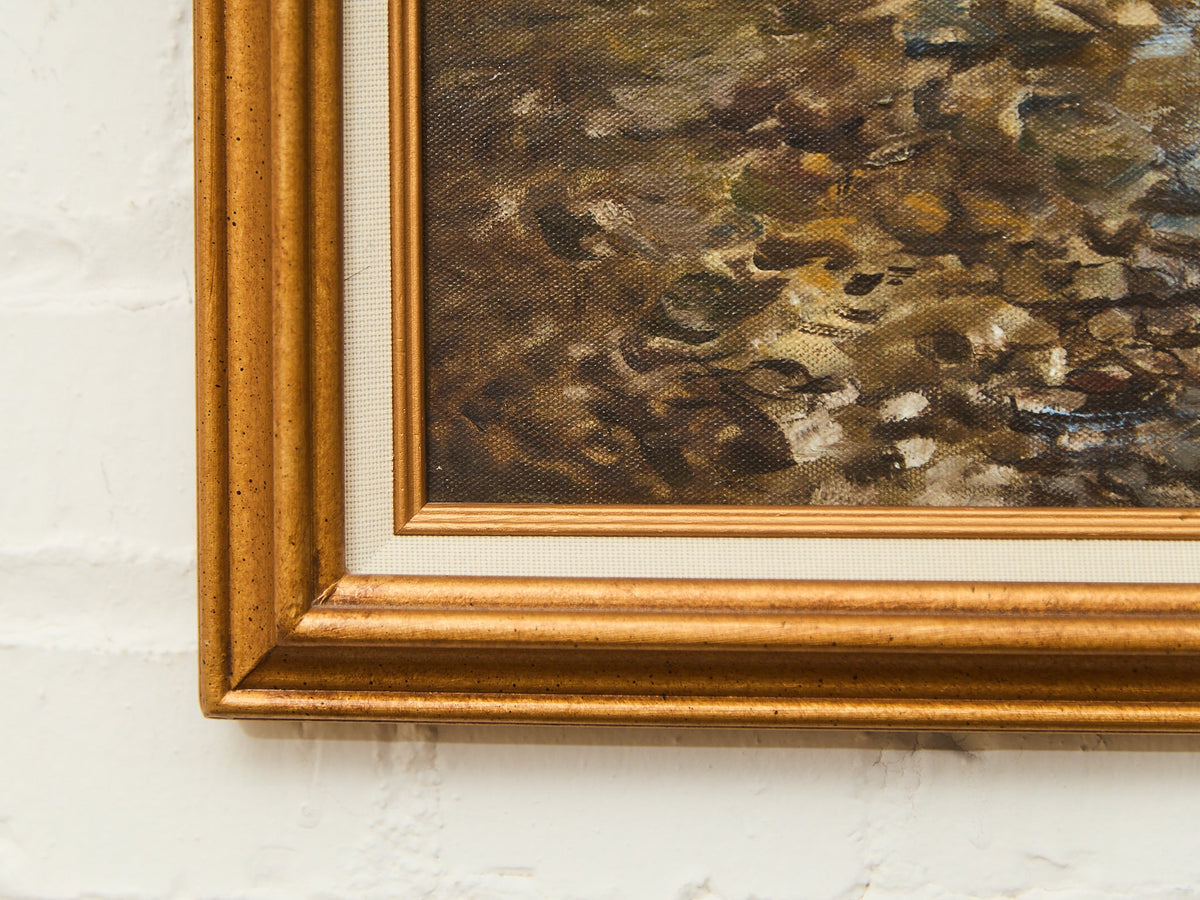 Tranquil River Landscape Oil Painting